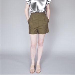 BIRDS OF NORTH AMERICA dunnock high waist shorts
